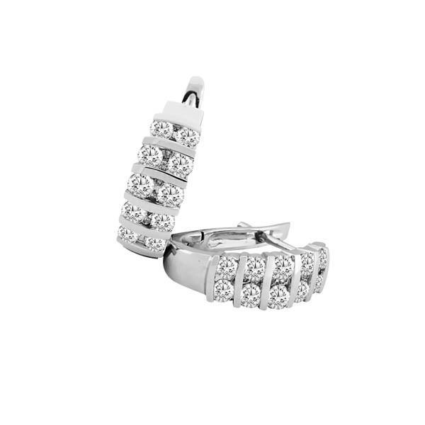DIAMOND EARRINGS    EAR-DIA-0489 W/G