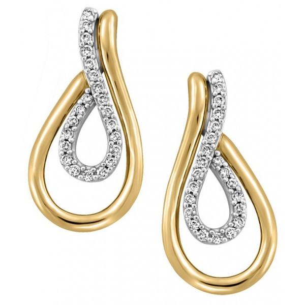 GOLD DIAMOND EARRINGS   EAR-DIA-1181