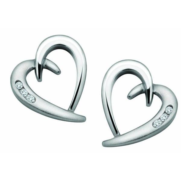 DIAMOND HEART EARRINGS EAR-DIA-0594