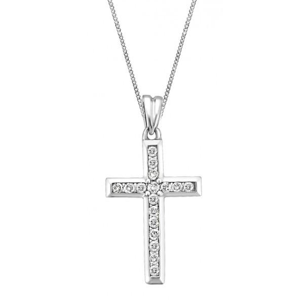 DIAMOND CROSS PENDANT PEN-DIA-0107