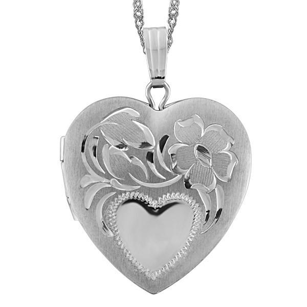 SILVER HEART LOCKET LOC-SIL-0006