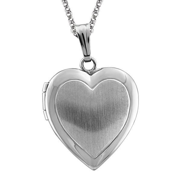 SILVER HEART LOCKET LOC-SIL-0020