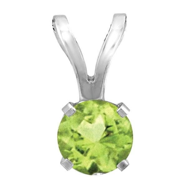 WHITE GOLD GARNET PENDANT PEN-BIR-0020