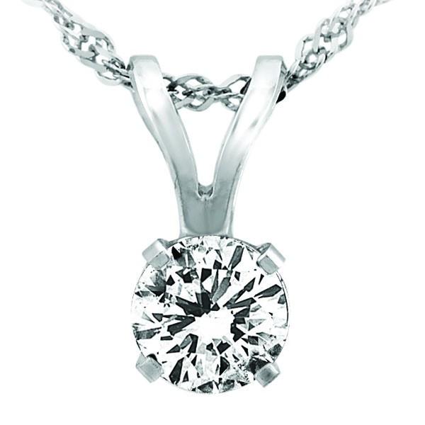 WHITE GOLD 0.25 CTW CANADIAN DIAMOND PENDANT PEN-DSP-0008