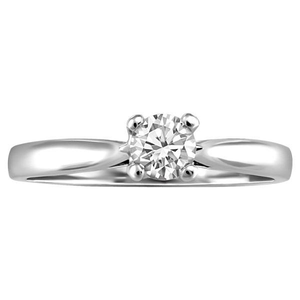 WHITE GOLD 0.25 CT SOLITAIRE ENGAGEMENT RING RIN-SOL-0350