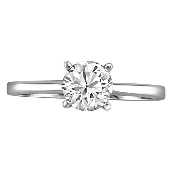 WHITE GOLD 0.75 CT SOLITAIRE ENGAGEMENT RING RIN-SOL-0354