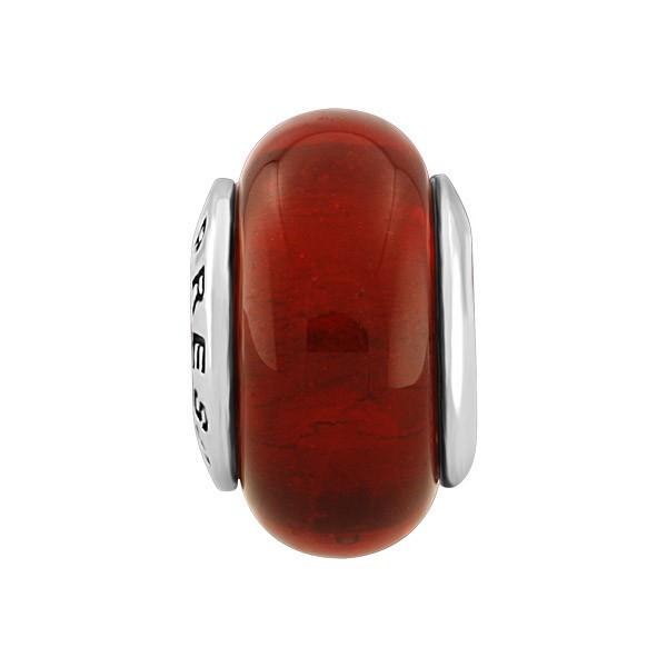 SILVER RED GLASS BEAD BEA-YAF-0080