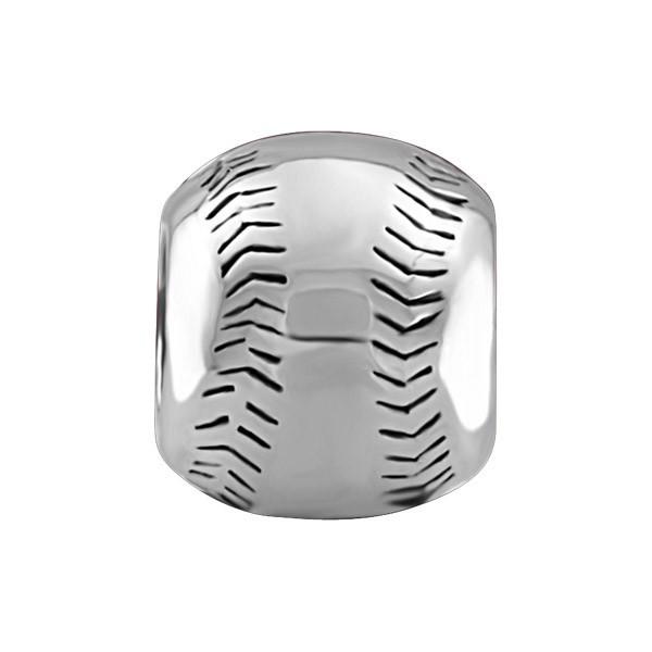 SILVER BASEBALL BEAD BEA-YAF-0086