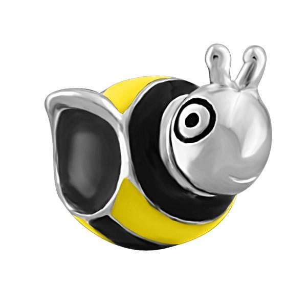 SILVER BUMBLEBEE BEAD BEA-YAF-0121