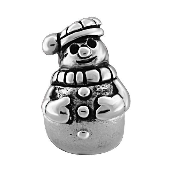 SILVER SNOWMAN BEAD BEA-YAF-0018