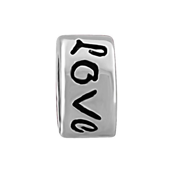 SILVER "LOVE" BEAD BEA-YAF-0047