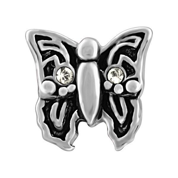 SILVER BUTTERFLY BEAD BEA-YAF-0020