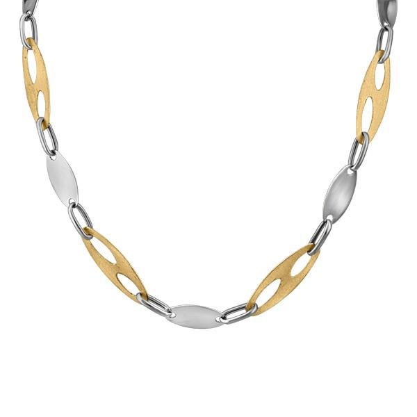 18" SILVER AND GOLD NECKLACE PEN-SIL-1087