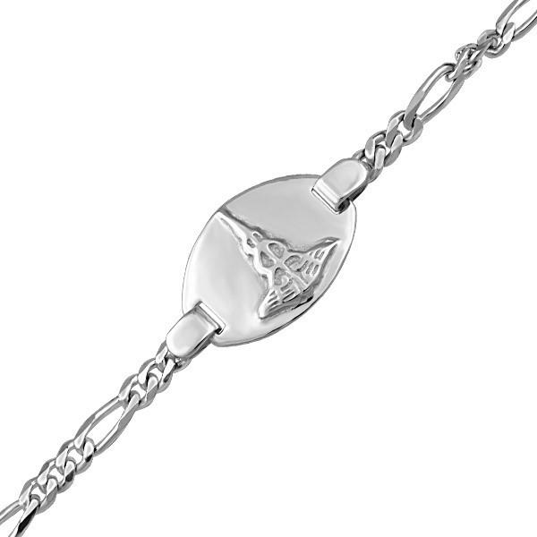 7" SILVER MEDIC ALERT BRACELET BRA-SIL-0061