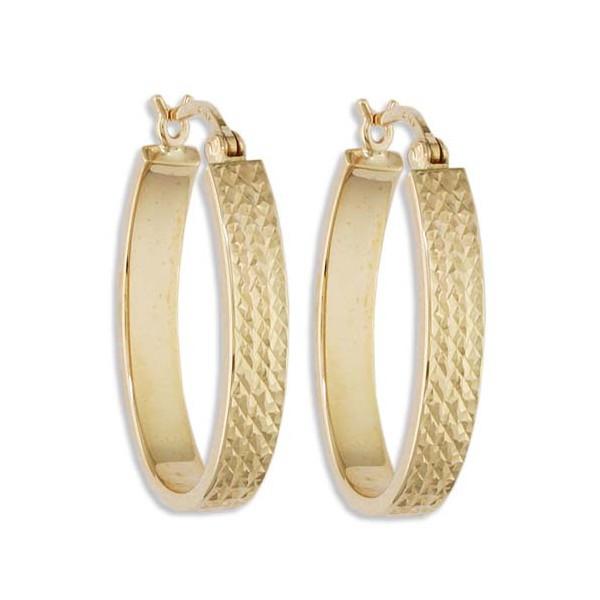 YELLOW GOLD HOOP EARRINGS EAR-GLD-2951
