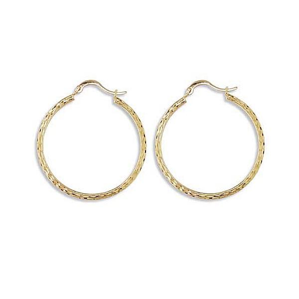 YELLOW GOLD HOOP EARRINGS EAR-GLD-2964