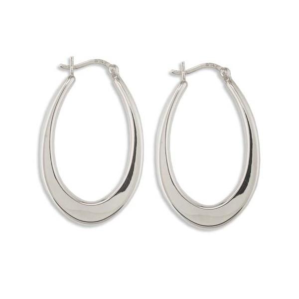 WHITE GOLD HOOP EARRINGS EAR-GLD-2952