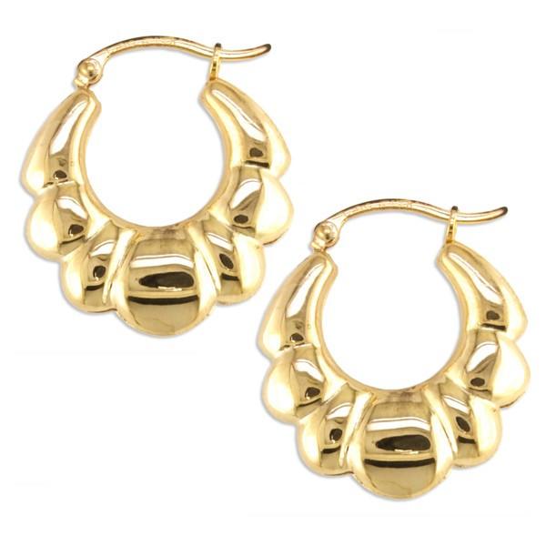 YELLOW GOLD HOOP EARRINGS EAR-GLD-2875