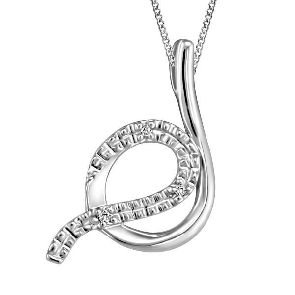 WHITE GOLD DIAMOND PENDANT PEN-DIA-2461