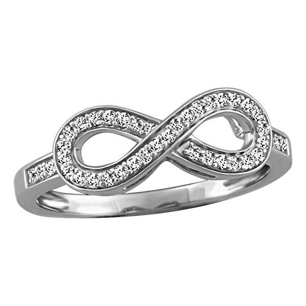 WHITE GOLD INFINITY RING RIN-LDI-2007