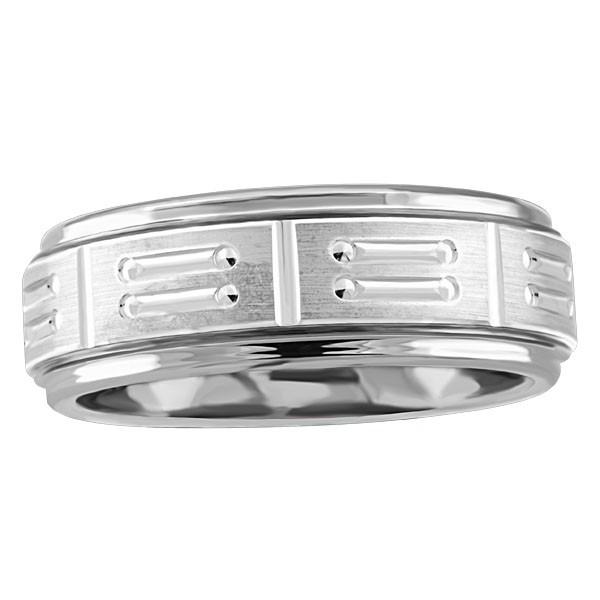 TUNGSTEN CARBIDE AND 14KT GOLD RING RIN-TUN-0374