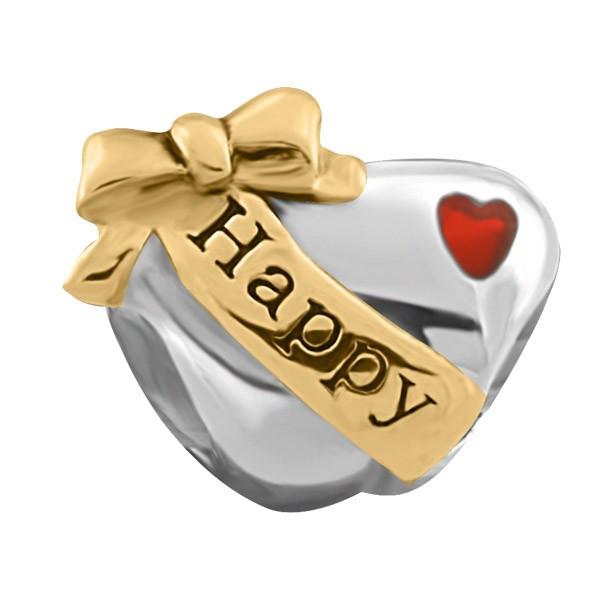 SILVER HAPPY BIRTHDAY HEART BEAD BEA-YAF-0184