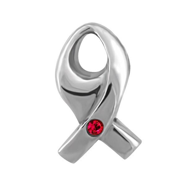 SILVER AND CRYSTAL RIBBON BEAD BEA-YAF-0189