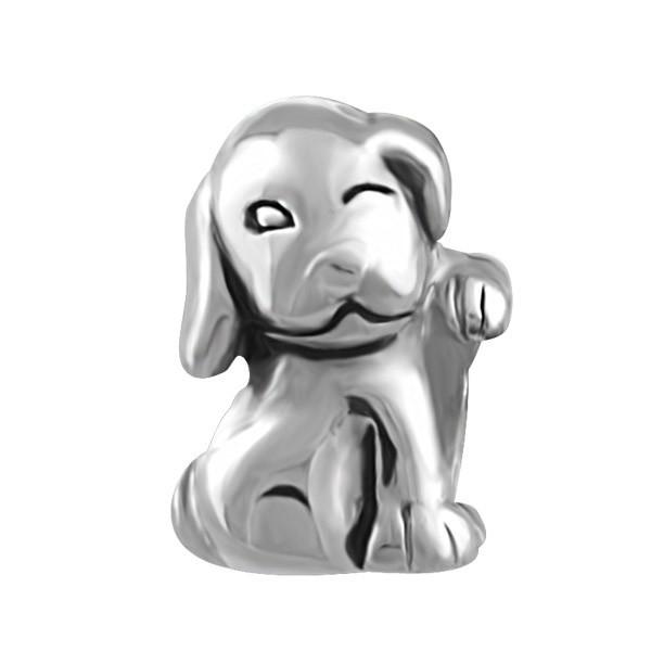 SILVER PUPPY BEAD BEA-YAF-0220