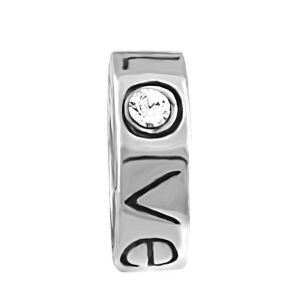 SILVER LOVE BEAD BEA-YAF-0222