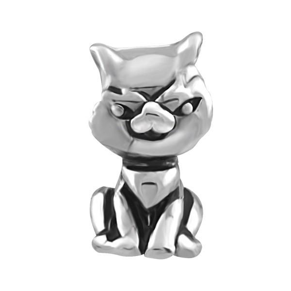 SILVER CAT BEAD BEA-YAF-0234