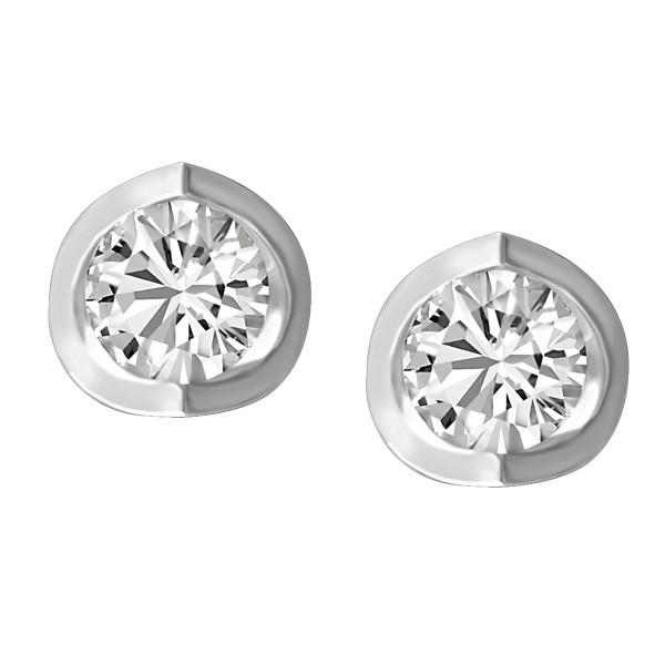 0.25 CT WHITE GOLD DIAMOND PENDANT EAR-DIA-1418