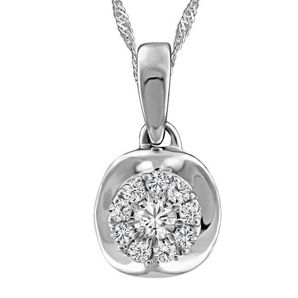 WHITE GOLD DIAMOND PENDANT PEN-DIA-2626