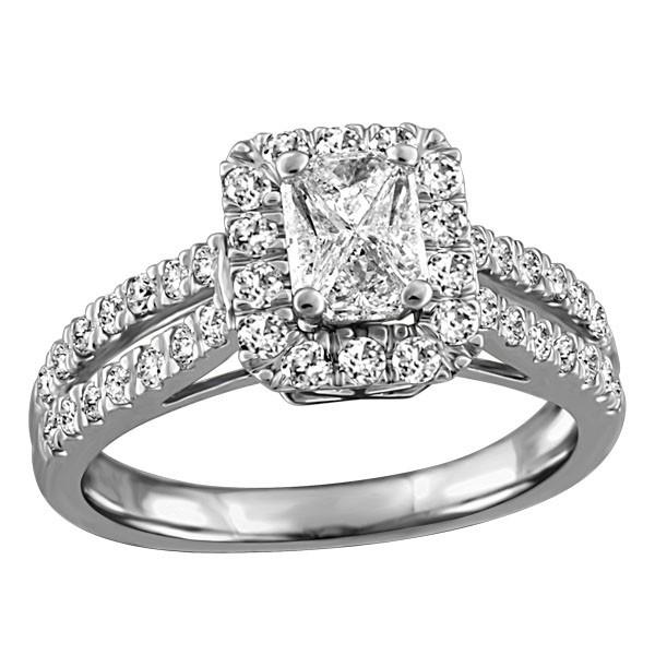 WHITE GOLD DIAMOND ENGAGEMENT RING RIN-ENG-2494