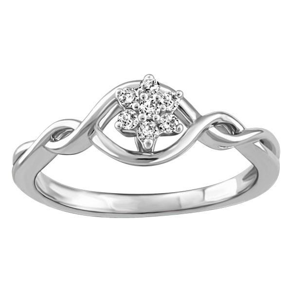 WHITE GOLD LADIES DIAMOND RING RIN-LDI-2119
