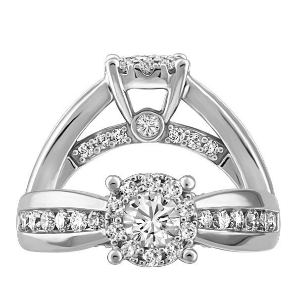 WHITE GOLD EVER AFTER DIAMOND ENGAGEMENT RING RIN-ENG-2498