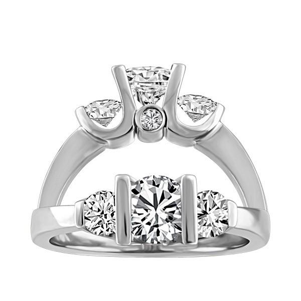 CAPTURED HEARTS CANADIAN DIAMOND 3 STONE RING RIN-LCA-2856
