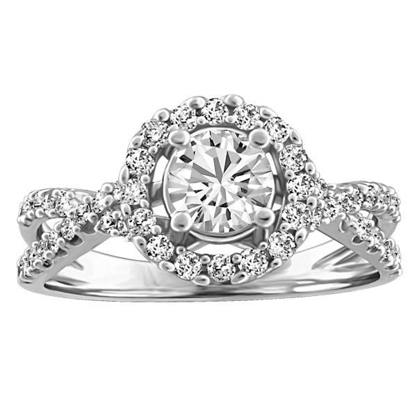 FOREVER IN LOVE 18KT WHITE GOLD DIAMOND ENGAGEMENT RING RIN-ENG-2264