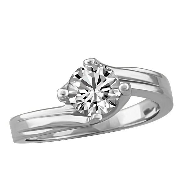 CAPTURED HEARTS WHITE GOLD DIAMOND ENGAGEMENT RING RIN-LCA-2860