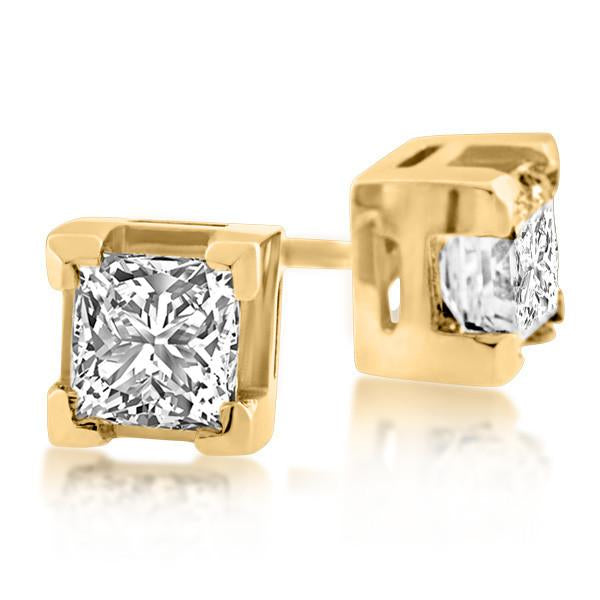 Gold 0.50 Carat Canadian Diamond Stud Earrings