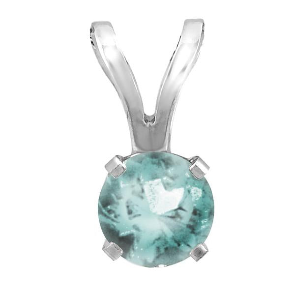 White Gold Aquamarine Pendant
