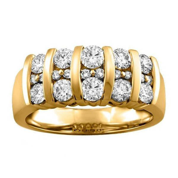 Gold Ice Diamond Ring
