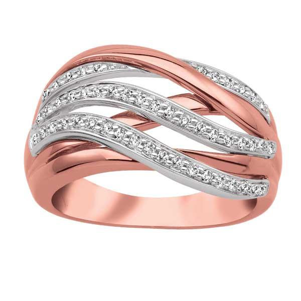 Rose/Gold Ladies Diamond Ring