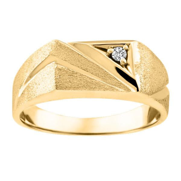 Men's Gold Diamond Ring