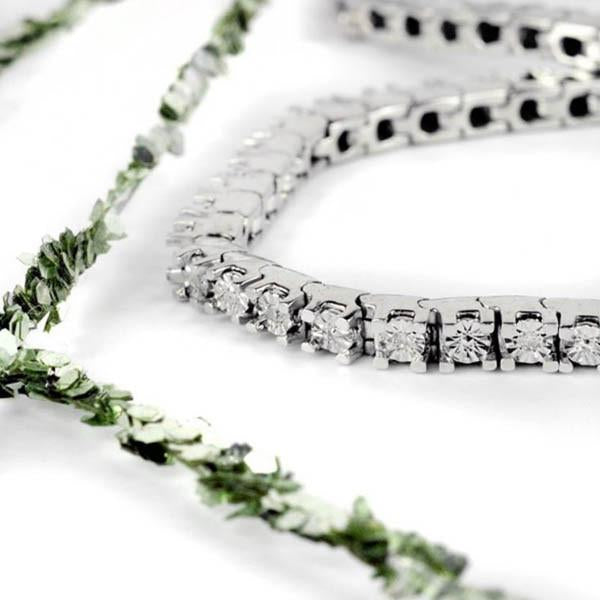 SILVER ILLUSION SET DIAMOND BRACELET BRA-SIL-0300